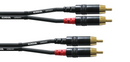Cordial RCA / RCA kaapelipari, 1,5 m
