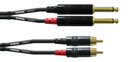 Cordial RCA - 6,3mm parikaapeli 3m
